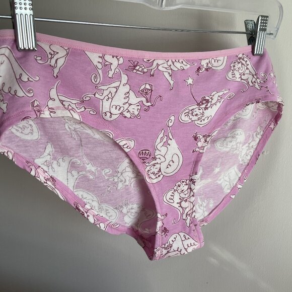 NWOT Retro 2007 Victoria's Secret Angels Ruched Back Panties Size L Pink Cotton - Picture 3 of 12
